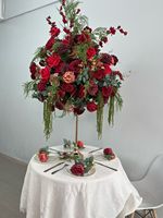 Centre de table de mariage, arrangement floral de roses, de callas et d'hortensias, boule de fleurs artificielles pour la décoration de mariage