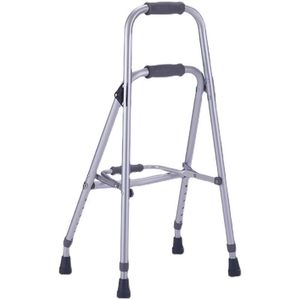 Déambulateur pliable en alliage d'aluminium 42x31,5 cm, réglable en hauteur sur 6 niveaux, pour personnes âgées, favorisant l'autonomie et la stabilité - Product Image 2