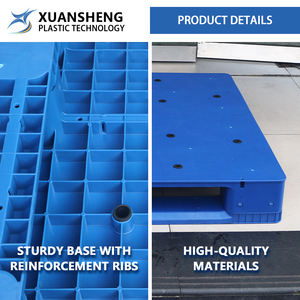 Palette en acier européen à 3 canaux recyclée à usage intensif du fabricant, plastique PP blanc, hygiénique fermée, hygiénique, 4 voies pour entrepôts - Product Image 5