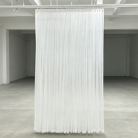 Eurofirany Lucy Rideau en voile moderne transparent à plis froncés 1 pièce Translucide pour fenêtre française, utilisation toutes saisons, fabriqué en Chine, 100%