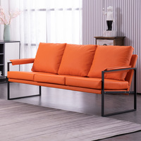 Chaise longue industrielle en cuir moderne de bras pour le salon de Cofe d'hôtel