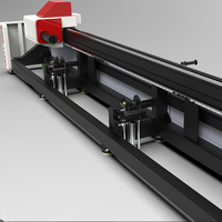 Machine de découpe laser à fibre, découpeuse laser CNC pour tubes et tuyaux en acier avec alimentation semi-automatique