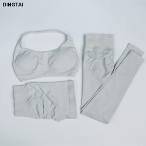 <span class=keywords><strong>Abbigliamento</strong></span> <span class=keywords><strong>Sportivo</strong></span> Donna, Completo Yoga Senza Cuciture, Reggiseno <span class=keywords><strong>Sportivo</strong></span>, Leggings a Vita Alta, Set 3 Pezzi per <span class=keywords><strong>Palestra</strong></span> e Corsa - Product Image 6