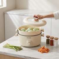 Cuisinière électrique à pression multifonctionnelle à double couche antiadhésive la plus vendue, 5L, cuisinière électrique