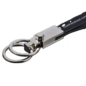 באיכות גבוהה מותאם אישית לוגו keyring מתכת keychain עבור למעלה כיתה עור רכב מפתח שרשרת