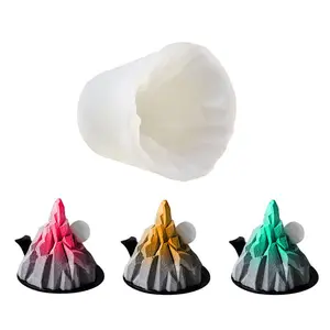 3D Small Volcano Shape Mu Si Cake Chocolate Silicone Mold DIY Craft Soap Candle Mold Cake Decoration Tools Baking Accessories