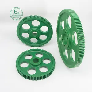 custom self lubrication POM worm gear acetal plastic spiral gear nylon big plastic gears