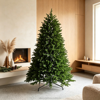 Sapins de Noël artificiels en PE de haute qualité avec base de support, lumières LED pré-éclairées, design moderne - Options personnalisées en gros