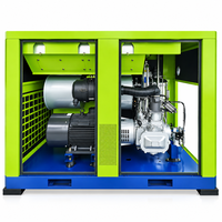 Compresseur d'air à vis Panrui 15kW 20HP 7-13 Bar 100% air pur ISO 8573 Classe 0, alimentation en eau, sans huile, pour applications alimentaires et médicales