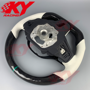 Volant de course en fibre de carbone sergé pour BMW G20 G30 X5 G05 G42 G80 M3 G82 330i M550i X3 G01 LCI 540i M4 M240i F30 F10 - Product Image 6