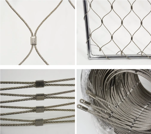 Filet en acier inoxydable à haute résistance à la traction, flexible, pour cage à oiseaux, filet de volière en style expansé pour perroquets - Product Image 4