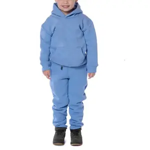 Vêtements pour enfants avec logo personnalisé, ensembles de sweatshirts à capuche en coton pour enfants, ensembles de vêtements en molleton bon marché à la mode pour enfants