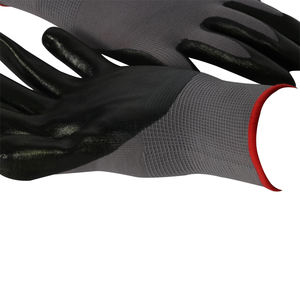 قفازات عمل محبوكة من النتريل عالية الجودة من النايلون المغمس مع قبضة قوية en38 لأعمال السلامة وحماية اليد من الفولاذ المقاوم للصدأ ومضادة للقطع - Product Image 6