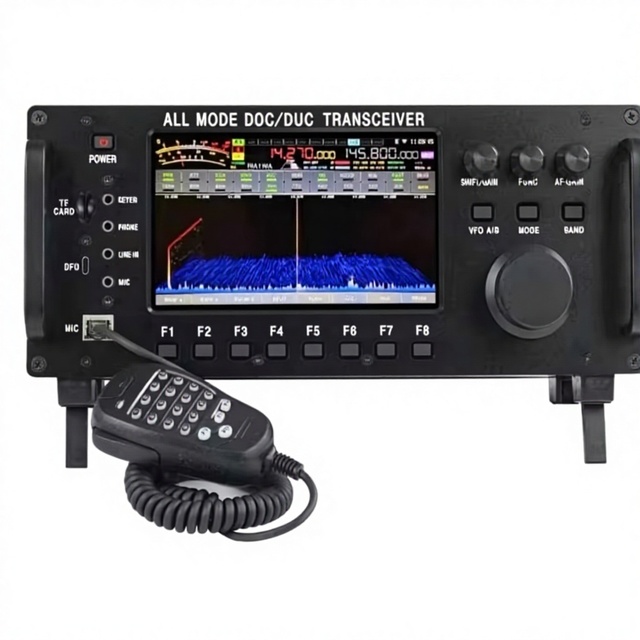 Risen RS-998 VHF/UHF SDR 100W All Mode Full Band Transceiver VOX Control IP67 0-50km Range Car Outdoor HAM Enthusiasts Off-Road