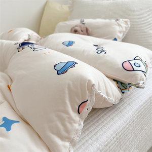 ชุดเครื่องนอนเด็กผ้าโพลีเอสเตอร์100% น่ารักผ้าห่มคลุมเตียงเดี่ยว - Product Image 4