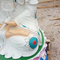 Statue de Bouddha Kwan Yin Feng Shui, Figurine de Bouddha assis, Thème Amour, Décoration d'intérieur, Résine, Étanche, Article Religieux, Cadeaux Porte-Bonheur