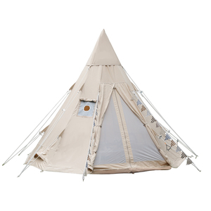 Tienda de Campaña Impermeable de 5 m, Tienda de Campaña Gigante Tipo <span class=keywords><strong>Tipi</strong></span> para Acampar al Aire Libre, Tienda de Campaña de Lona Tipo <span class=keywords><strong>Tipi</strong></span> <span class=keywords><strong>Indio</strong></span>, Tienda de Campaña Piramidal - Product Image 6