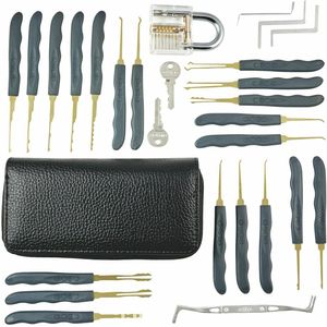 Bộ Dụng Cụ Lấy Khóa 24 Cái Dụng Cụ Thợ Khóa 1 Cái Ổ Khóa Trong Suố<span class=keywords><strong>t</strong></span> Dụng Cụ Thực Hành Thợ Khóa Bộ Dụng Cụ Lấy Khóa - Product Image 2