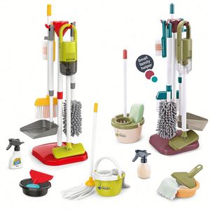 Juego de Juguetes de Limpieza para Niños, Regalo para Niños Pequeños, Incluye Escoba, Mopa, Plumero, Recogedor, Cepillos y Trapo - Product Image 1