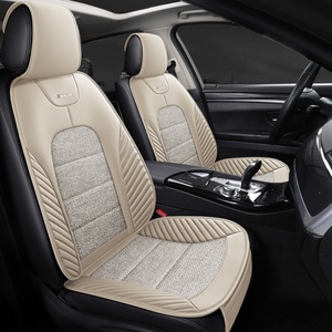 Coussin de <span class=keywords><strong>siège</strong></span> de voiture adapté à toutes les saisons, confortable, respirant, en coton et lin, coussin de selle simple de qualité supérieure - Product Image 3