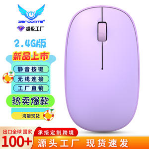 Ratón inalámbrico silencioso con Bluetooth T9, fotoeléctrico de 2,4G, 3 botones para ordenador portátil, oficina, negocios, juegos, negro - Product Image 3