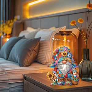 VANCY ARTS <span class=keywords><strong>5D</strong></span> DIY Fleur Gnome Diamant Art Kit Cristal Broderie <span class=keywords><strong>Strass</strong></span> Acrylique Table Top Décoration - Product Image 2