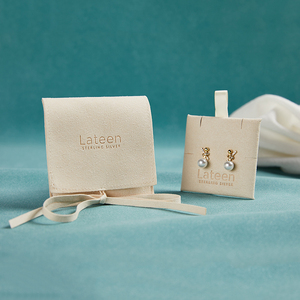 High Quality Foam Card Custom Velvet Microfiber <b>Small</b> Gift Bags Custom Velvet Cloth Jewelry Pouches - Product Image 4