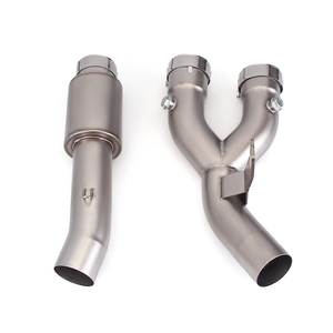 Nuevo tubo de enlace medio modificado para Yamaha 2017 R1 <span class=keywords><strong>MT10</strong></span> R1M 2015 <span class=keywords><strong>2021</strong></span> Compatible con silenciador de 51mm antideslizante para escape de motocicleta - Product Image 5