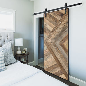 Porte coulissante de grange en bois de <span class=keywords><strong>sapin</strong></span>/pin/orme récupéré - Product Image 4