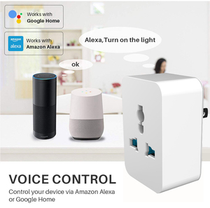 Tuya वाईफ़ाई स्मार्ट प्लग 16A यूरोपीय संघ अमेरिका मानक 3 पिन प्लग वायरलेस मिनी स्मार्ट सॉकेट यूनिवर्सल - Product Image 2