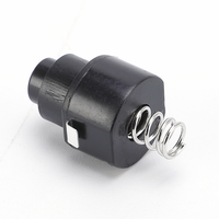 Interruptor de botón pulsador con enclavamiento de 2 pines 10x11, 24V 0.5A, encendido/apagado, con 20000 ciclos de vida útil mecánica, modelo JT-101 para varias linternas