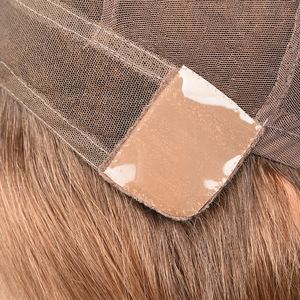 Peluca de Encaje Completo, Cabello Castaño de Longitud Media, Encaje Marrón Claro, Gorra Elástica, Sin Pegamento, Tamaño Promedio, Pelucas de Cabello Humano - Product Image 6