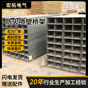 รางเคเบิลกันไฟแบบรีเลย์ชนิดบันได ขนาด 100 มม. ชุบสังกะสี ปรับแต่งได้ - Product Image 3