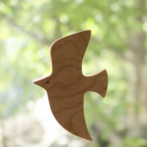 Decorazioni murali legno massello legno legno legno legno ciliegio decorazioni per la casa cuculo usignolo - Product Image 4