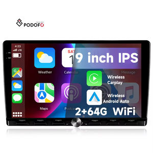 Radio para Auto Podofo de 9 Pulgadas, 2+64G, Android, con Carplay/Android Auto Inalámbrico, GPS Integrado, WiFi, Teclado Tipo Piano, Estéreo - Product Image 1