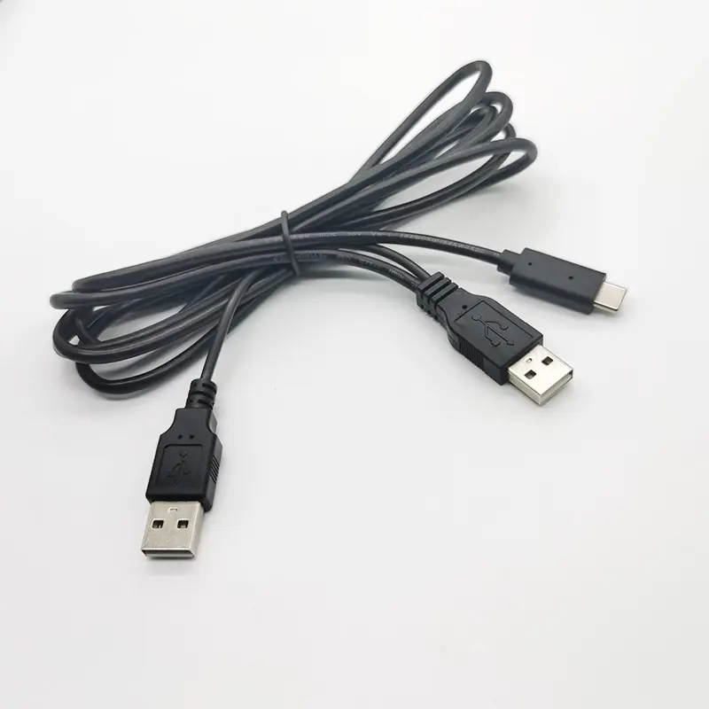 사용자 정의 충전 Mlti 충전기 데이터 빠른 충전 2 USB 케이블 1 와이어 2 1 USB 케이블