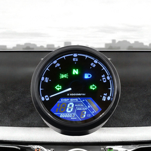RTS Universal LED <strong>Digital</strong> Indicator Tachometer Fuel Meter Gauge 12000RPM Speedometer Night Vision LCD <strong>Dial</strong> Odometer New for - Product Image 3