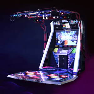 Machine à pièces électronique bon marché d'intérieur pour enfants vente en gros jeu révolution arcade musique et vidéo pompe it up machine à danser - Product Image 1
