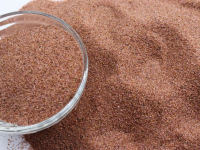Sable grenat rose/rouge de qualité industrielle, granulométrie 80-120 mesh, abrasif pour découpe jet d'eau, préparation de surface et sablage