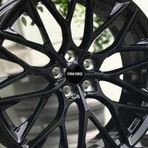 Jantes forgées sur mesure TITAN FORCE 20x10 20x11 5x114.3 P200 Noir brillant pour Ford <span class=keywords><strong>Mustang</strong></span> Shelby <span class=keywords><strong>GT</strong></span> Nissan GTR R35 - Product Image 5