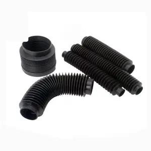 Automotive connector dustproof rubber boots high strength quality rubber silicone bellows cylinder screw protection sleeve