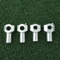 Adaptor peninggi klem setang sepeda motor, aksesori sepeda motor mesin presisi aluminium CNC