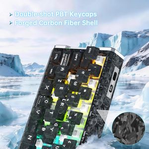 Teclado para juegos ATTACK SHARK R68HE con efecto Hall, 8000Hz de latencia ultrabaja, 65%, intercambiable en caliente, para Esports y PC - Product Image 6