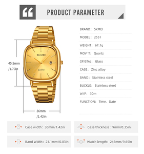 Reloj Deportivo Delgado e Impermeable para Hombre, Relojes Chinos Baratos, Relojes Simples para Hombre, Skmei 2551 - Product Image 6