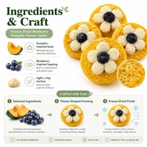 Premium Organic Antioxidant Rich Dental Care Bulk Small Batch Export Quality Healthy Pet Treats Freeze Dried Blueberry Pumpkin - Product Image 1
