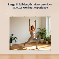 Nouveau Miroir de Gym Art Déco New Hope 30x48 Pouces (Lot de 2) Grand Miroir Mural Pleine Longueur en Verre pour Salle de Sport à Domicile, Yoga, Exercice, Studio de Danse