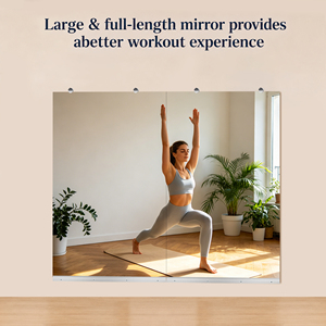 Nouveau Miroir de Gym Art Déco New Hope 30x48 Pouces (Lot de 2) Grand Miroir Mural Pleine Longueur en Verre pour Salle de Sport à Domicile, Yoga, Exercice, Studio de Danse - Product Image 2