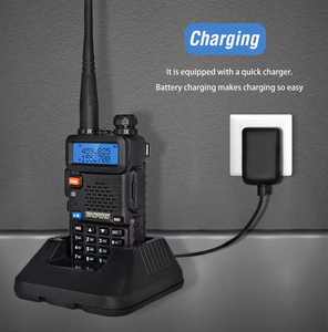 Talkie-walkie Baofeng, radio portable UHF VHF UV-5R, radio bidirectionnelle UV5R, talkie-walkie double bande, <span class=keywords><strong>woki</strong></span>-<span class=keywords><strong>toki</strong></span> - Product Image 4