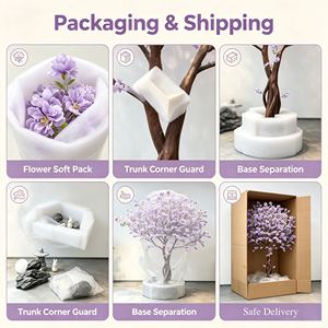 Arbre à fleurs artificiel pour la décoration de la maison et du jardin, arbre floral artificiel d'intérieur et d'extérieur pour la terrasse et le salon - Product Image 6