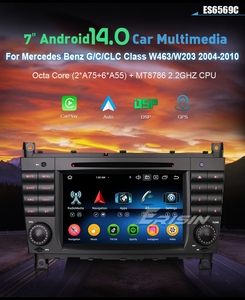 Radio Estéreo para Auto con DVD Android 14.0 EU Erisin ES6569C para Mercedes Benz Clase CLC W203 Clase G W463 CarPlay Reproductor de DVD para Auto - Product Image 2